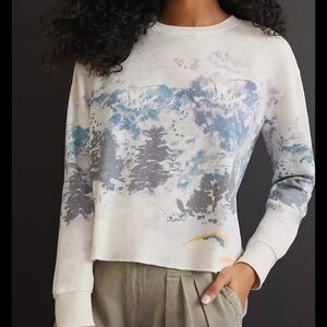 Anthropologie Mountain Scape Thermal Top